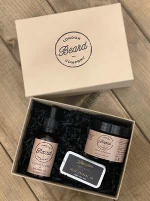 Beard care and solid Cologne gift set by London Beard Company 